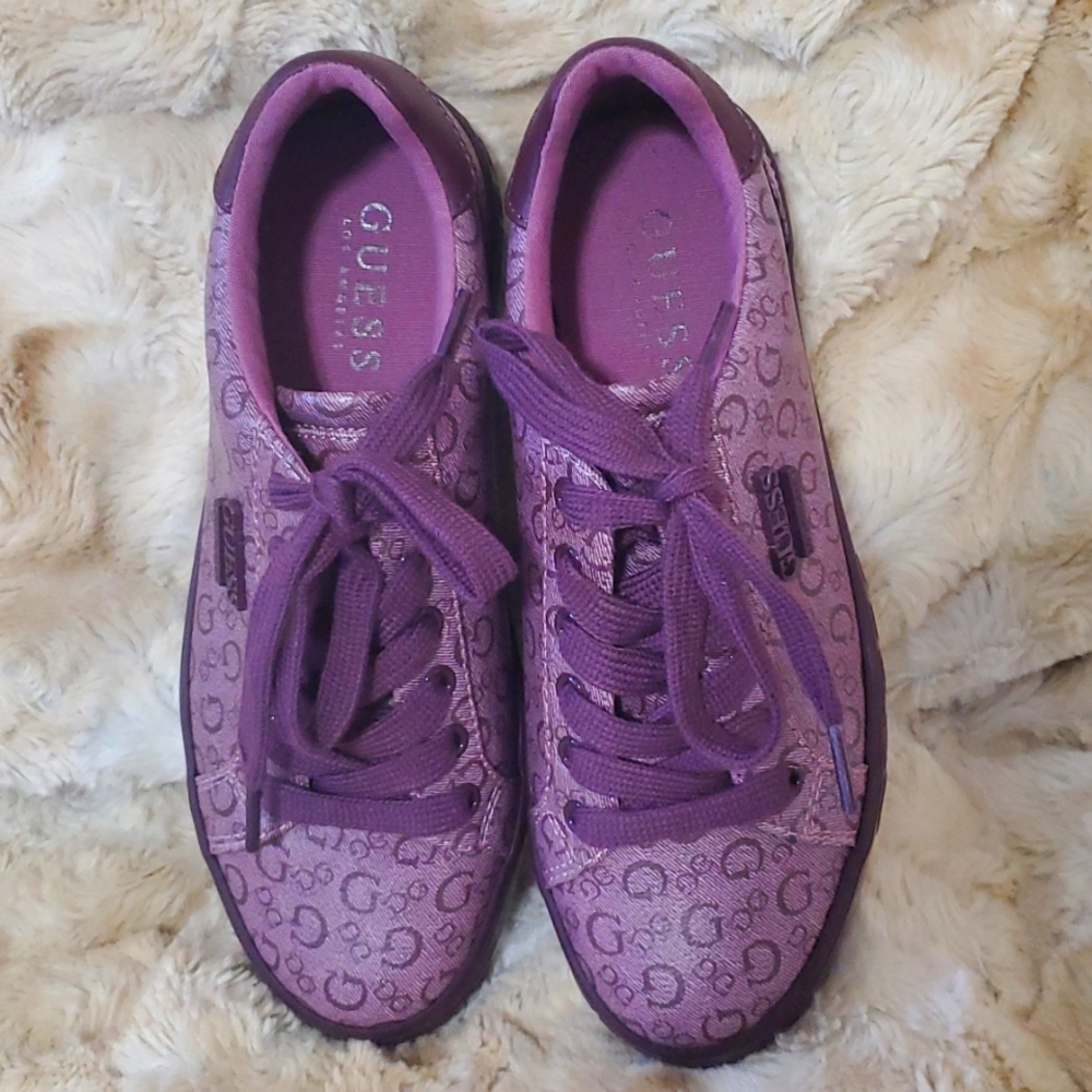 GUESS purple sneakers/ tennis shoes size 5.5